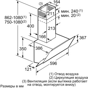 Вытяжка Bosch DWK065G60R