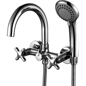 Смеситель для ванны Rossinka Silvermix с душем, хром (RS39-83)