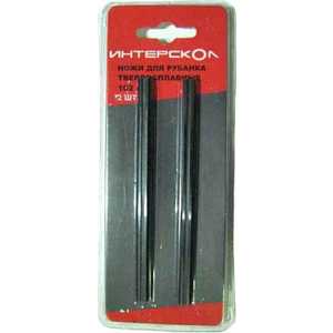 Ножи для рубанка Интерскол 102мм 2шт твердосплав. для Р-102/1100М (2091910200120)