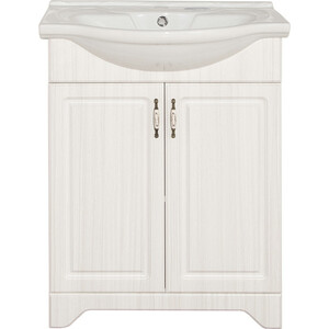 Тумба с раковиной Style line Олеандр-2 Люкс 65 рельеф пастель (ЛС-00000199 + 1WH109651)