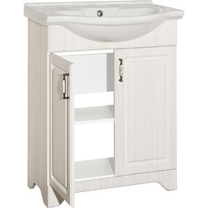 Тумба с раковиной Style line Олеандр-2 Люкс 65 рельеф пастель (ЛС-00000199 + 1WH109651)