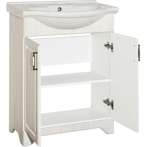 Тумба с раковиной Style line Олеандр-2 Люкс 65 рельеф пастель (ЛС-00000199 + 1WH109651)