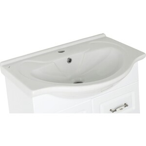 Тумба с раковиной Style line Олеандр-2 Люкс 65 белая (ЛС-00000047 + 1WH109651)