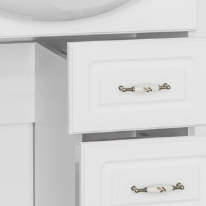 Тумба с раковиной Style line Олеандр-2 Люкс 65 белая (ЛС-00000047 + 1WH109651)