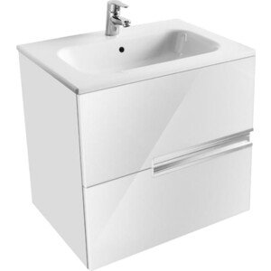 Тумба с раковиной Roca Victoria Nord Ice Edition 60 белый глянец (ZRU9302730 + 32782100Y)