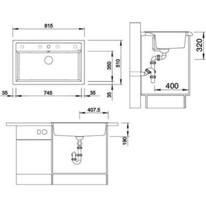 Кухонная мойка Blanco Dalago 8 белый (516633)