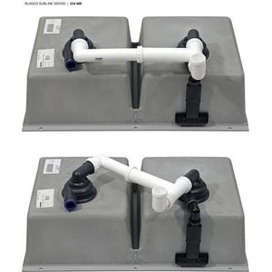 Кухонная мойка Blanco SubLine 350/350-U белый (523578)