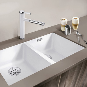 Кухонная мойка Blanco SubLine 350/350-U белый (523578)