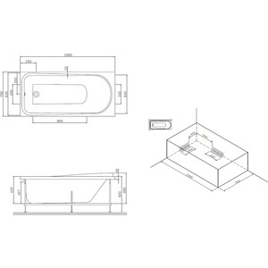 Фронтальная панель Am.Pm Spirit 150 (W85A-150-070W-P)