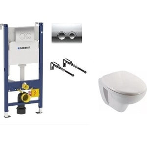 Комплект унитаза Jacob Delafon Delta 21 инсталляция + унитаз Jacob Delafon Patio + сиденье микролифт (458.124.21.1+E4187-00+E70021-00)