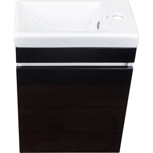 Тумба под раковину Style line Compact Люкс 40 черная (СС-00000419)