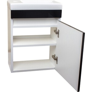 Тумба под раковину Style line Compact Люкс 40 черная (СС-00000419)