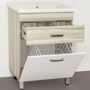 Тумба под раковину Style line Ориноко 60 белая (ЛС-00000383)