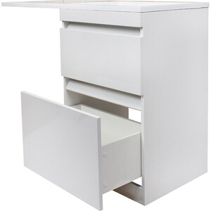 Тумба под раковину Style line Даллас Люкс 58 (120) напольная, под стиральную машину, белая (СС-00000388)