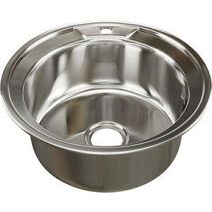 Кухонная мойка Mixline Врезная 49x49 с сифоном, нержавеющая сталь 0,6мм (4630030631934)