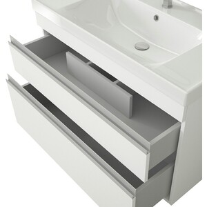 Мебель для ванной Dreja Grace Plus 60 с ящиками, белый глянец