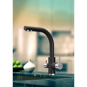 Смеситель для кухни Paulmark Essen под фильтр, антрацит (Es213011-401)