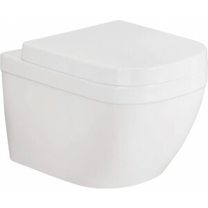 Унитаз подвесной безободковый Grohe Euro Ceramic с сиденьем микролифт (39328000, 39330001)