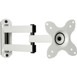 Кронштейн для телевизора Monstermount MB-4225 (16-32", VESA 75/100) наклонно-поворотный, до 15 кг,белый