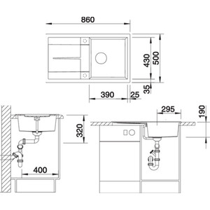 Кухонная мойка Blanco Metra 5 S кофе (515041)