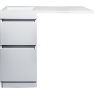 Тумба под раковину Style line Даллас Люкс 38 (100) напольная, под стиральную машину, белая (СС-00000514)