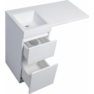 Тумба под раковину Style line Даллас Люкс 38 (100) напольная, под стиральную машину, белая (СС-00000514)