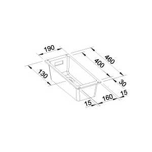 Дополнительная чаша Blanco SubLine 160-U черный (525981)