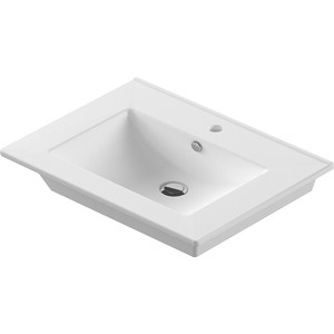 Раковина мебельная Sanita luxe Quadro 75х46 (WB.FN/Quadro/75-C/WHT.G/S1)