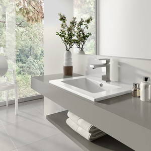 Раковина мебельная Sanita luxe Quadro 75х46 (WB.FN/Quadro/75-C/WHT.G/S1)