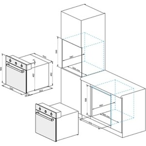 Электрический духовой шкаф DARINA 1U5 BDE112 707 X3