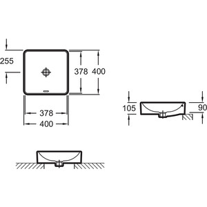 Раковина Jacob Delafon Vox 40x40 см (EVG002-00)