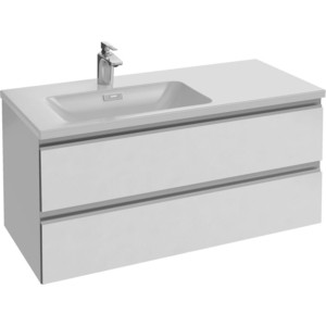 Тумба под раковину Jacob Delafon Vox 100 белая блестящая, левая (EB2025-RA-G1C)