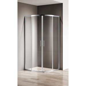 Душевой уголок Cezares Momento R-2 90x90 прозрачный, хром, (MOMENTO-R-2-90-C-Cr)