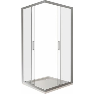 Душевой уголок Good Door Latte CR-80-C-WE 80x80 прозрачный, хром матовый (ЛА00005)