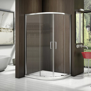 Душевой уголок Good Door Latte R-120-G-WE 120x80 матовый Grape, хром матовый (ЛА00017)