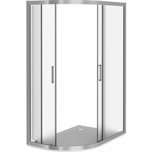Душевой уголок Good Door Latte R-120-G-WE 120x80 матовый Grape, хром матовый (ЛА00017)