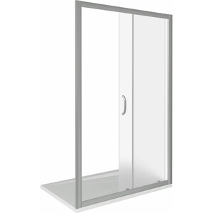Душевая дверь Good Door Infinity WTW-140-G-CH 140х185 матовая Grape, хром (ИН00032)
