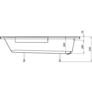 Фронтальная панель Aquanet Extra 170 H48 (206341)