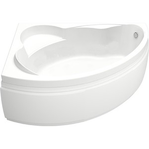 Акриловая ванна BAS Лагуна 170х110 левая, со шторкой, каркасом и панелью