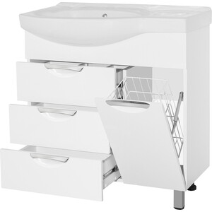 Тумба под раковину Style line Жасмин 82 правая, белая (ЛС-00000527)