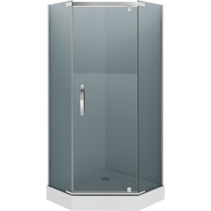 Душевой уголок Alex Baitler 100x100 тонированный, хром (AB 245-100)