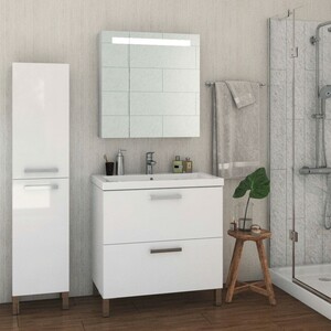 Тумба под раковину Cersanit Melar 80 белая (64130)