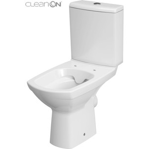 Унитаз-компакт безободковый Cersanit Carina Clean ON с сиденьем микролифт (S-KO-CAR011-3/5-COn-S-DL-w)