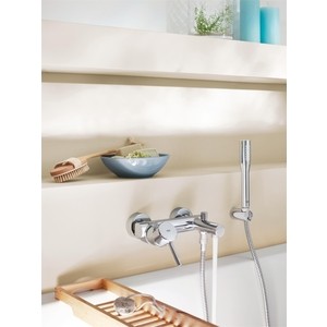Смеситель для ванны Grohe Concetto с душевым гарнитуром, хром (32211001, 27853001)