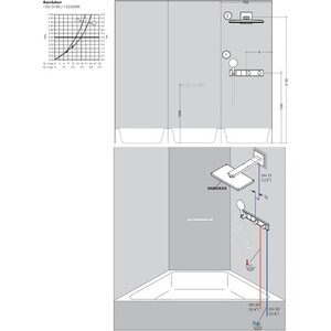 Механизм Hansgrohe RainSelect на два выхода (15310180)