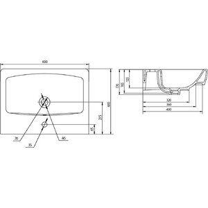 Раковина мебельная Santek Нео 60х45 (1WH302186)