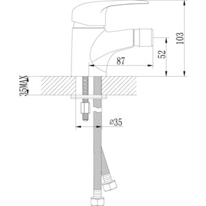 Смеситель для биде Lemark Pramen (LM3308C)