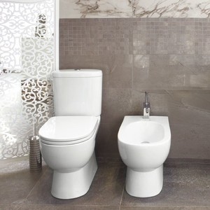 Унитаз-компакт Sanita luxe Art Comfort SL DM с сиденьем микролифт, Clip UP (WC.CC/Art/2-DM/WHT.G/S1)