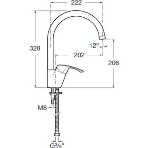 Смеситель для кухни Roca Monodin-N (5A8498C0M)