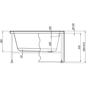 Фронтальная панель Aquanet Seed 100 H53 белая (216309)